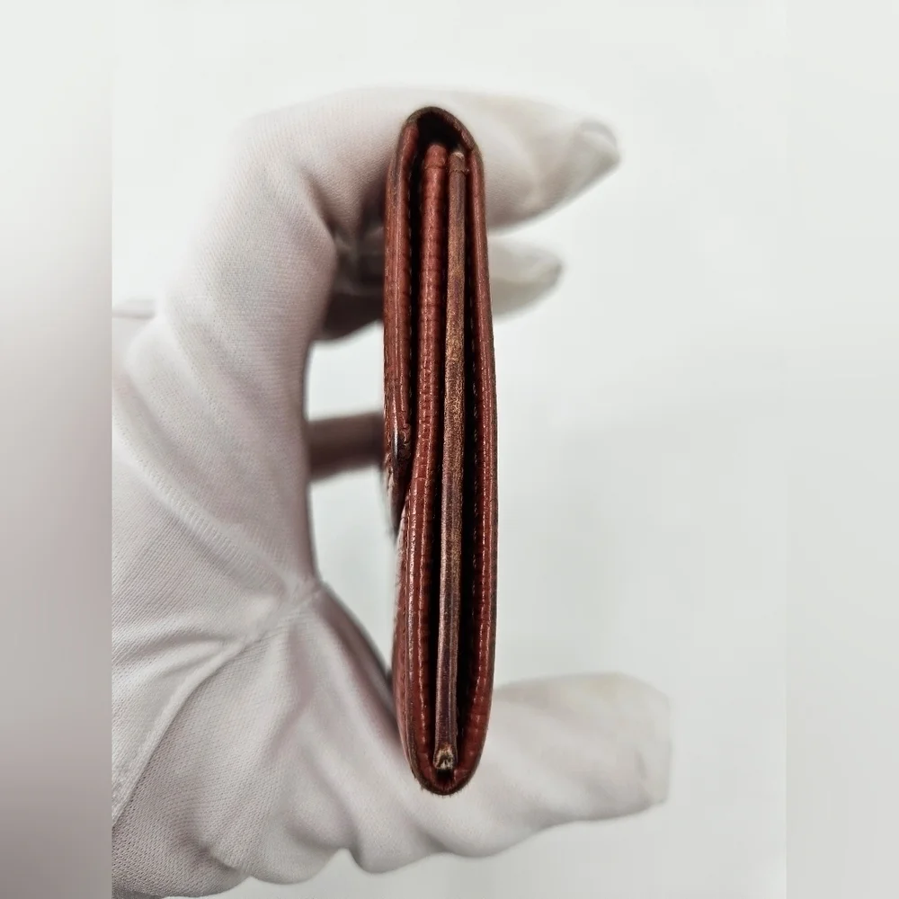 Louis Vuitton Brown Leather Epi Card Holder Wallet